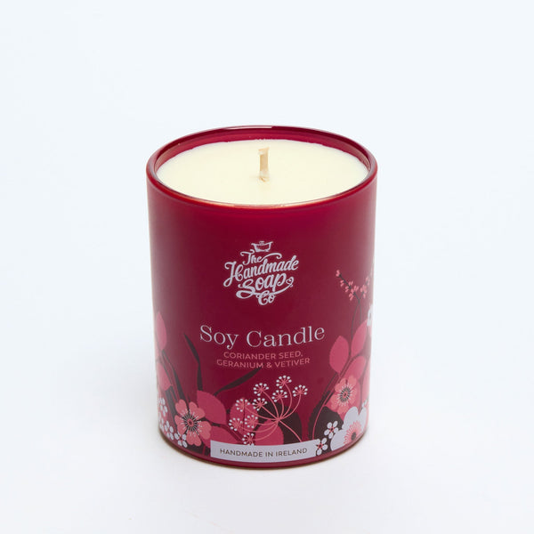 Scented Soy Candle - Coriander Seed, Geranium & Vetiver 210g