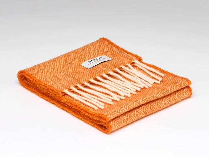 Merino Lambswool Kids Scarf in Orange