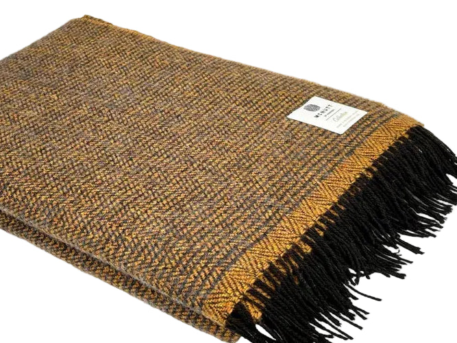 Collection Merino Wool Throw – Oregon Brown