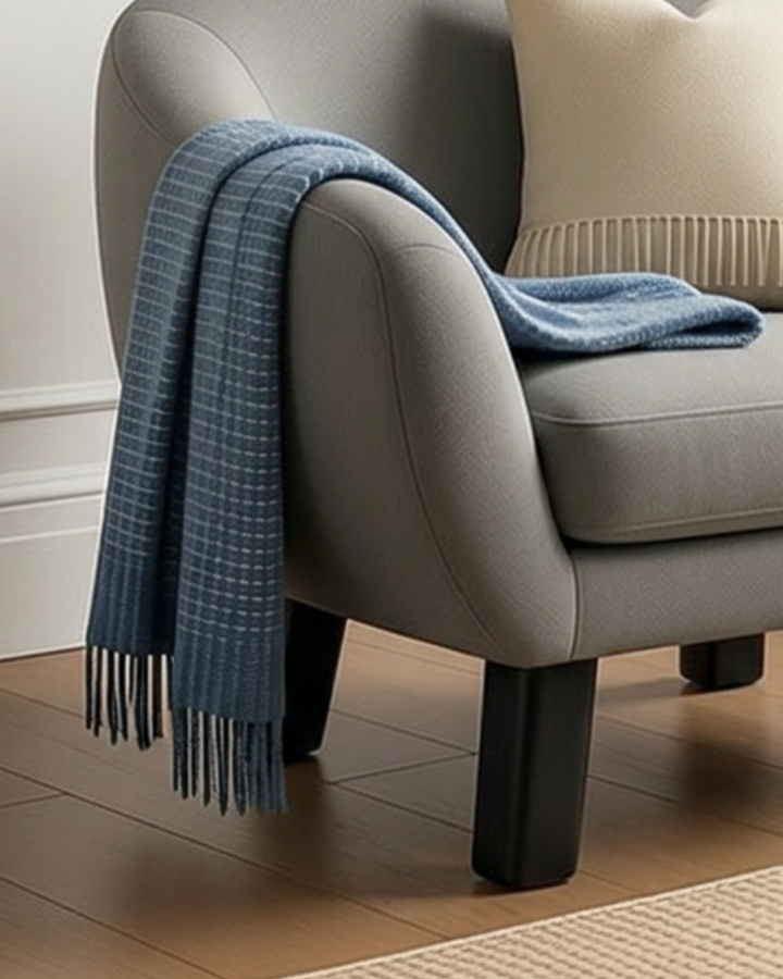 Cashmere & Merino Throw – Alpine Stream