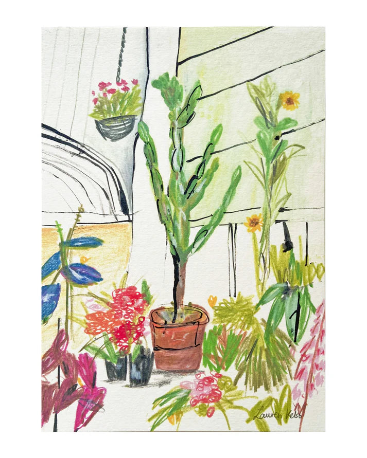 Floral Greenhouse Print