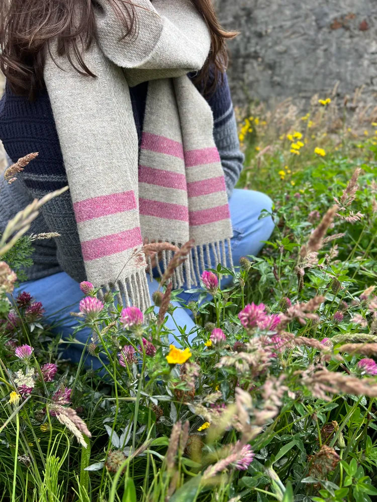 Merino Forever Pebble Stripe Scarf