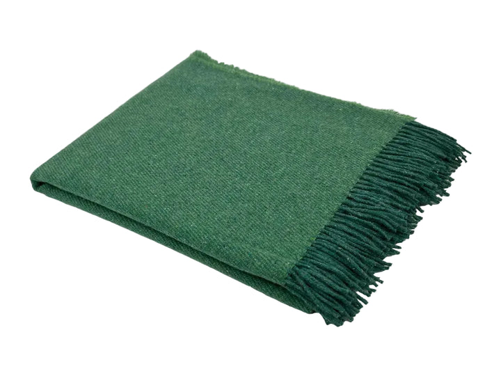 Merino Throw in Forever Fresh Green