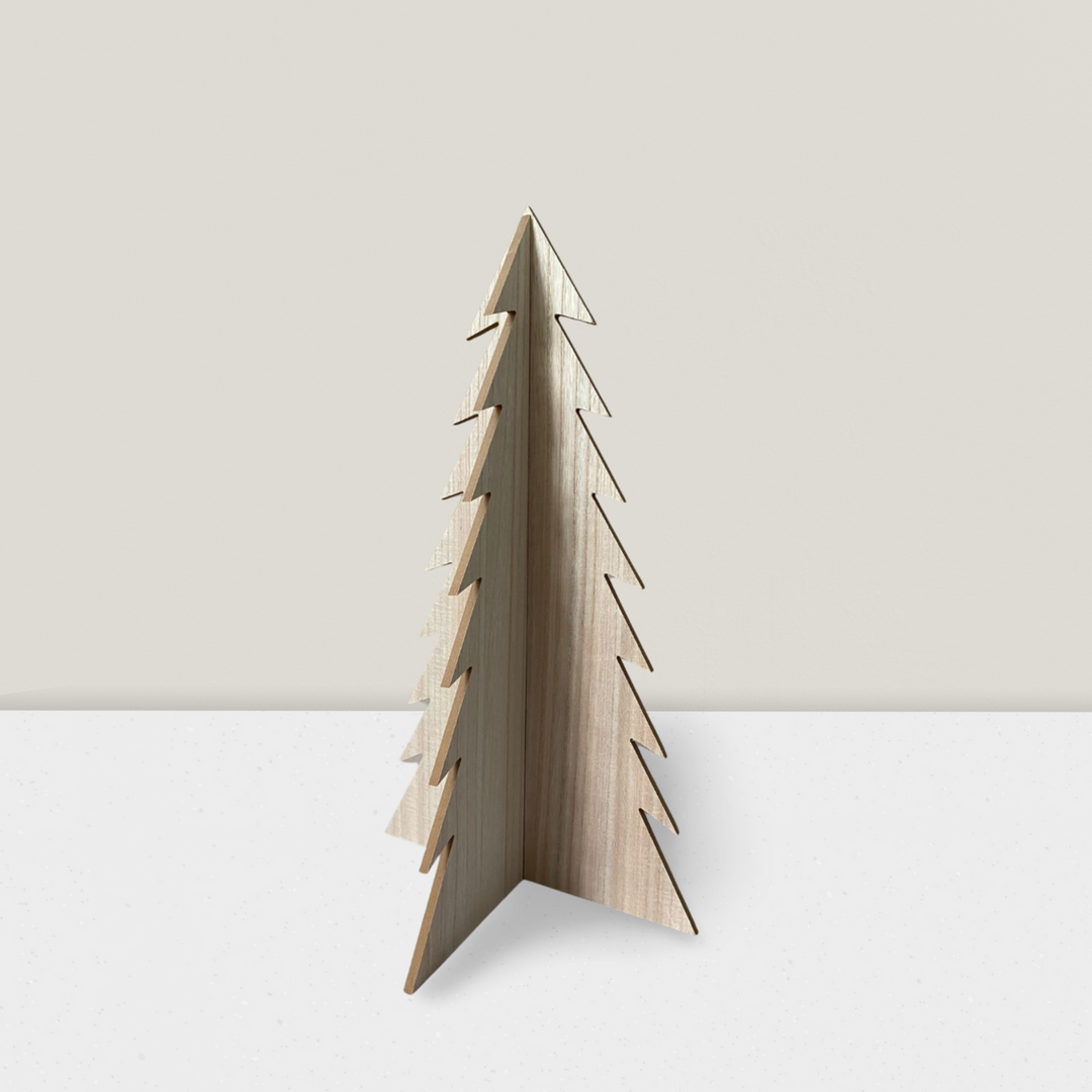Standing Christmas Tree - White (Large)