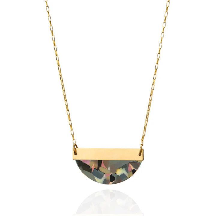Sunfleck fan Pendant 14kt Goldfill