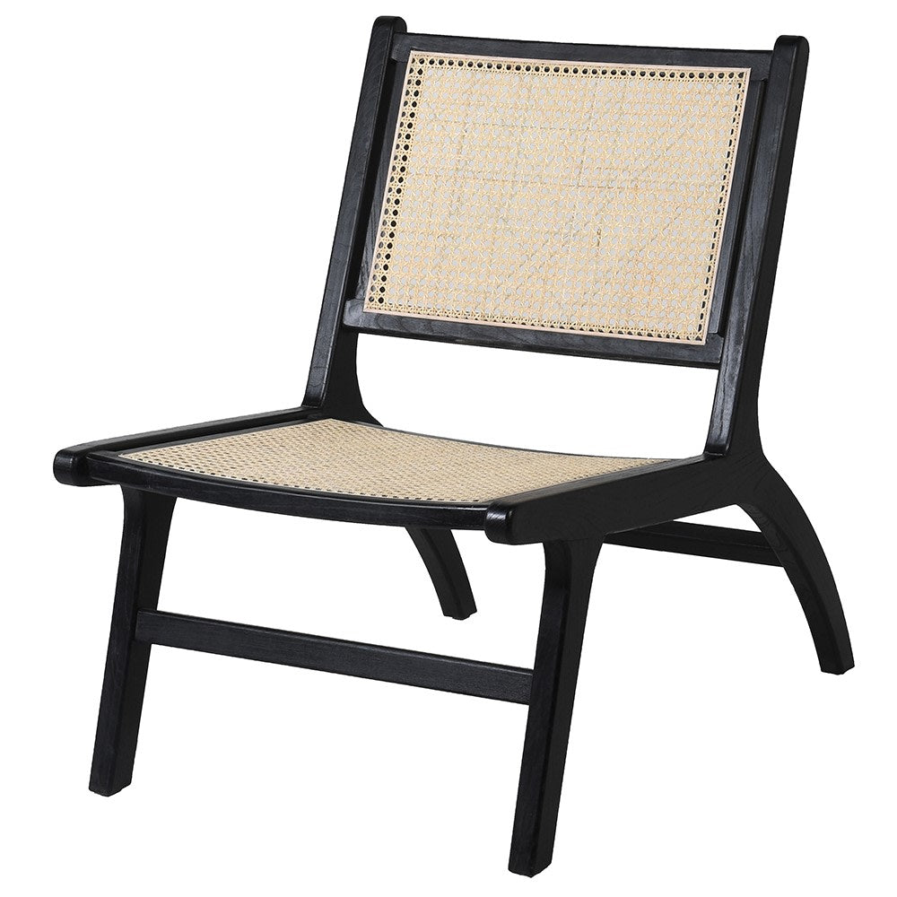 Black Rattan Bergere chair