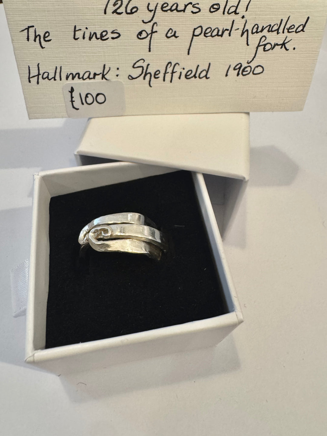 PEARL HANDLED FORK RING