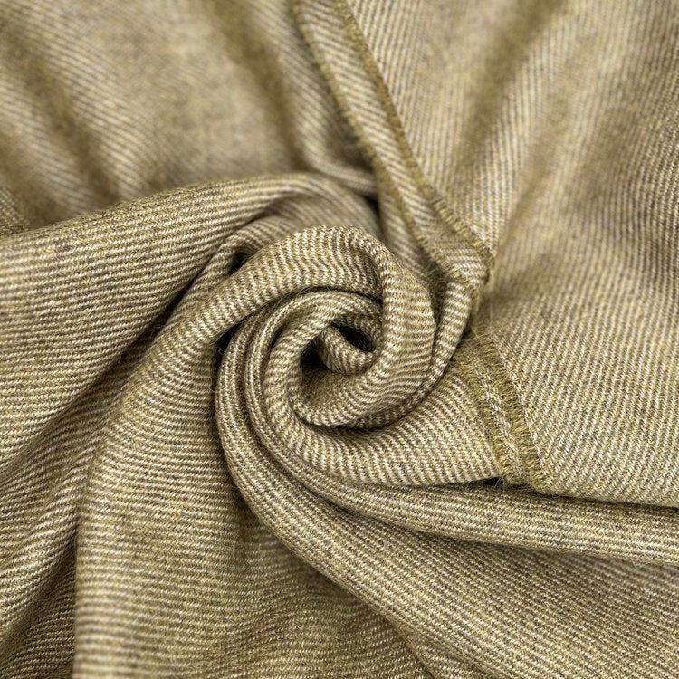 Merino, Alpaca Throw in Olive