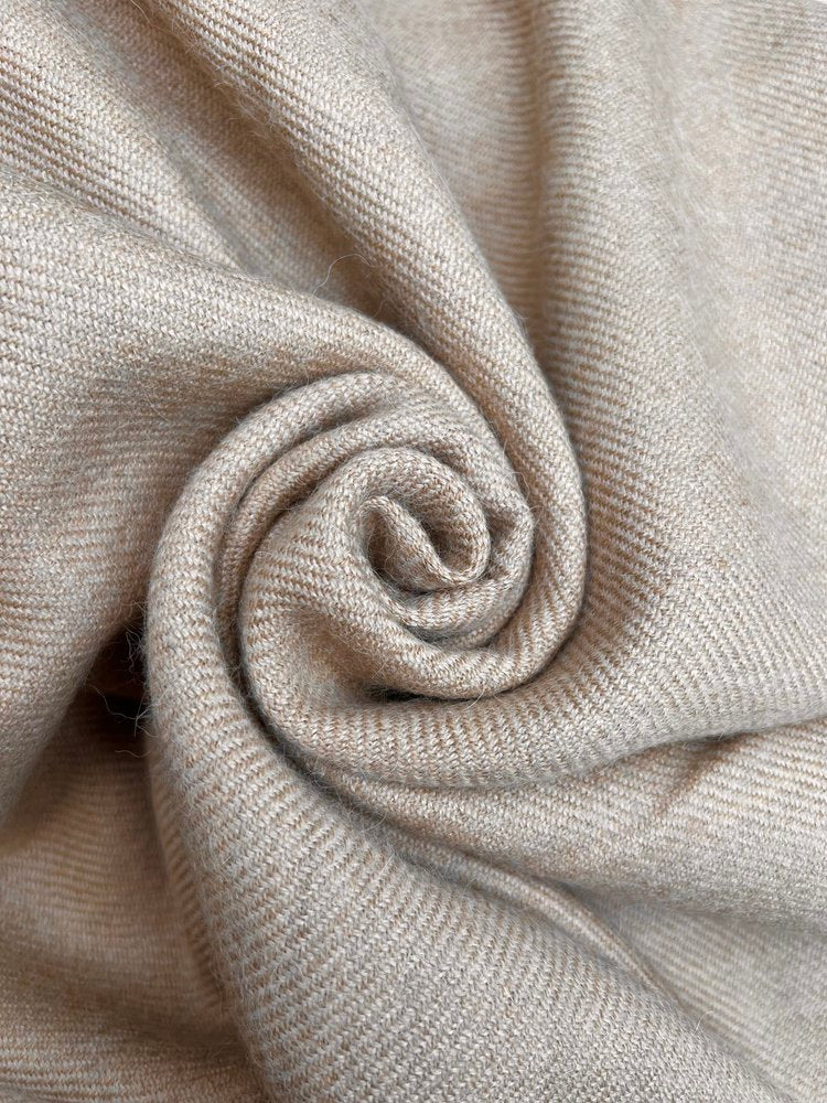 Merino, Alpaca Throw in Hazelnut