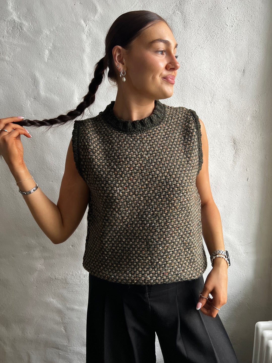 Tweed Tank in Fern