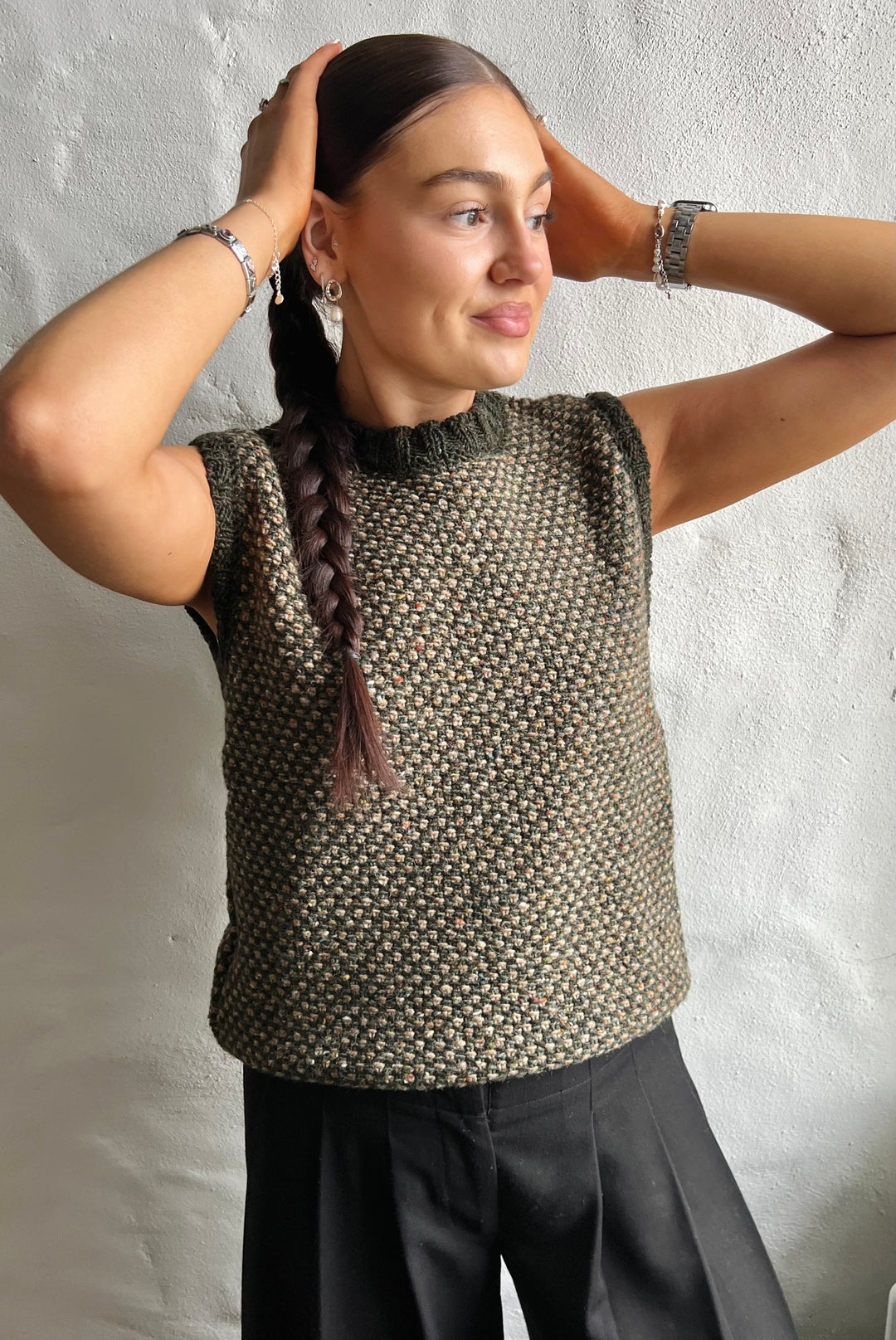 Tweed Tank in Fern