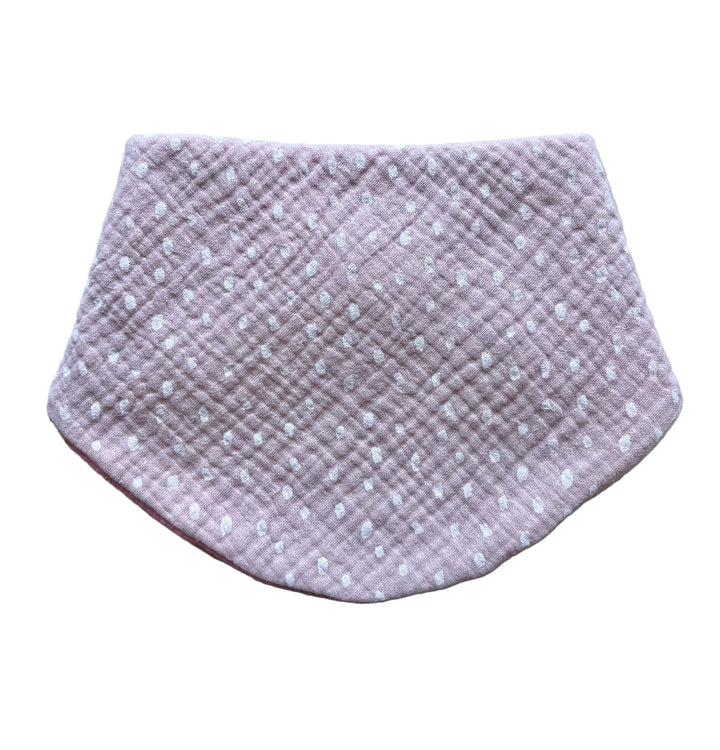Pink textured baby bib 