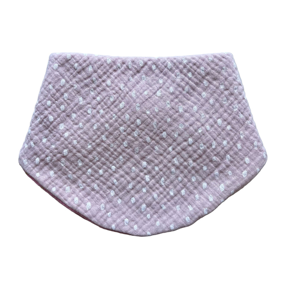 Pink textured baby bib 