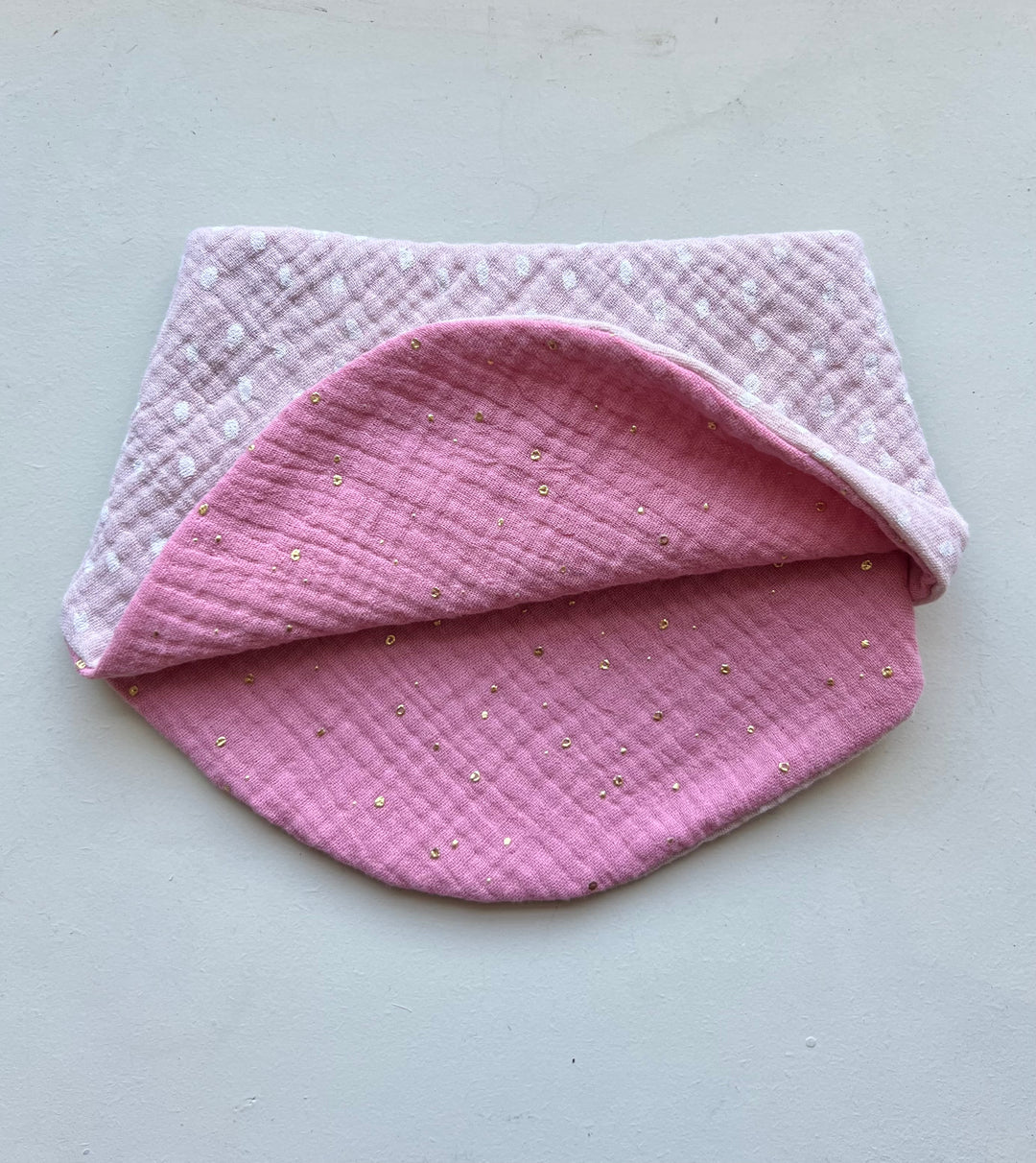Pink Splash/Marshmallow Bib