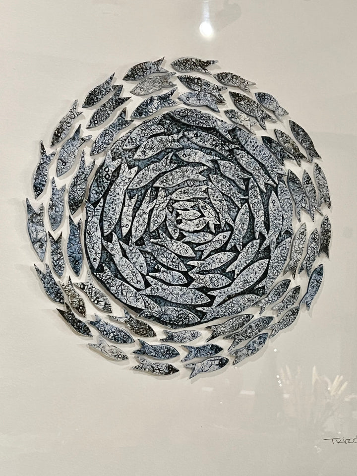 Large Fish Shoal - Framed