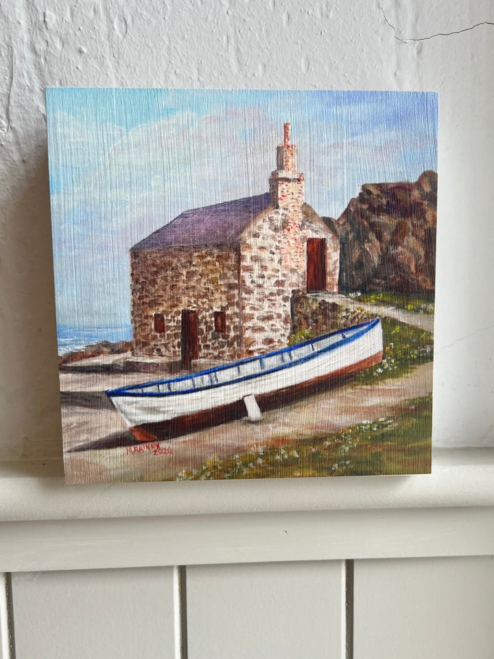 Fisherman’s Cottage – Tulip Wood Block Print