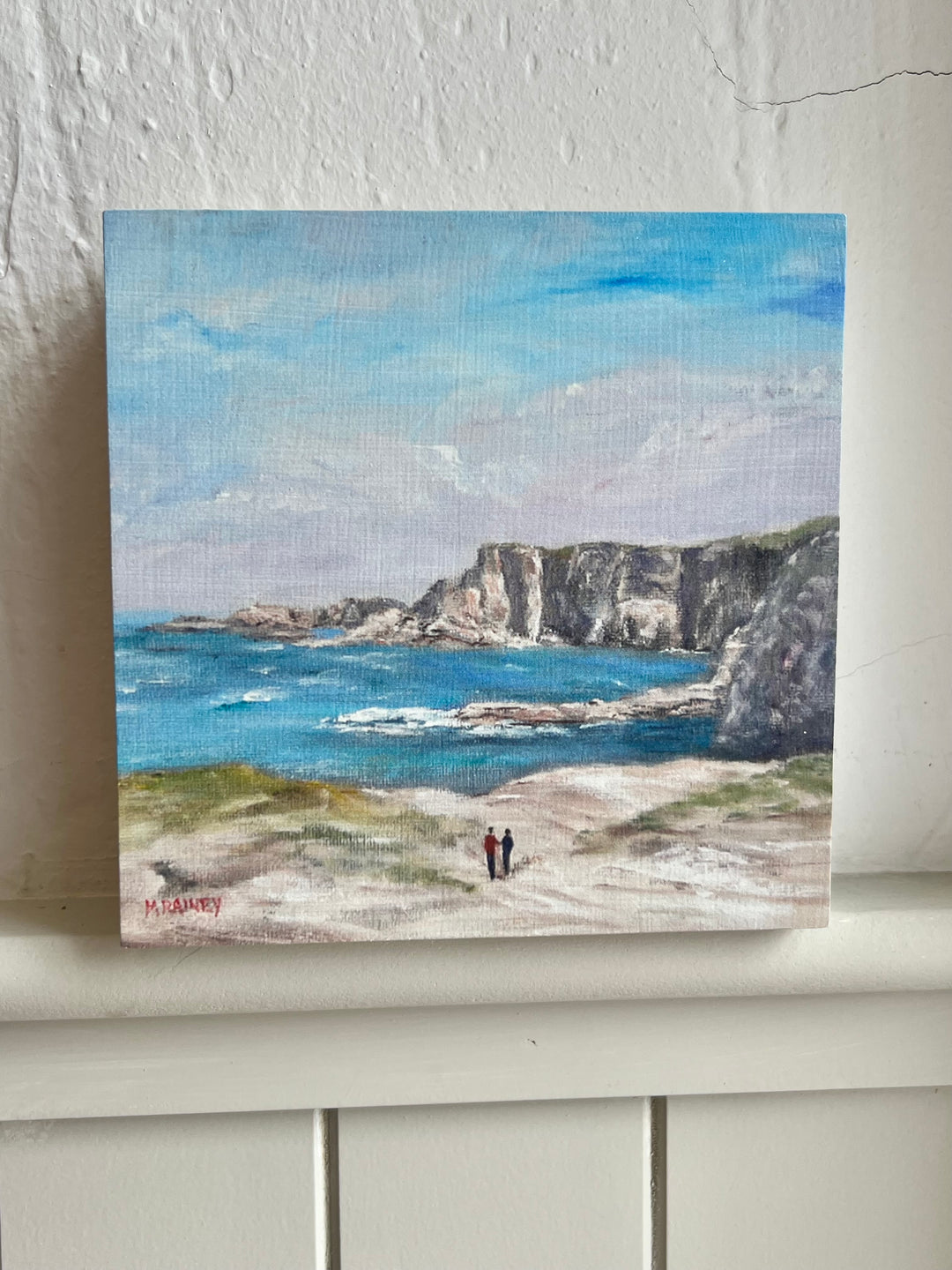 Carrick-a-Rede – Tulip Wood Block Print