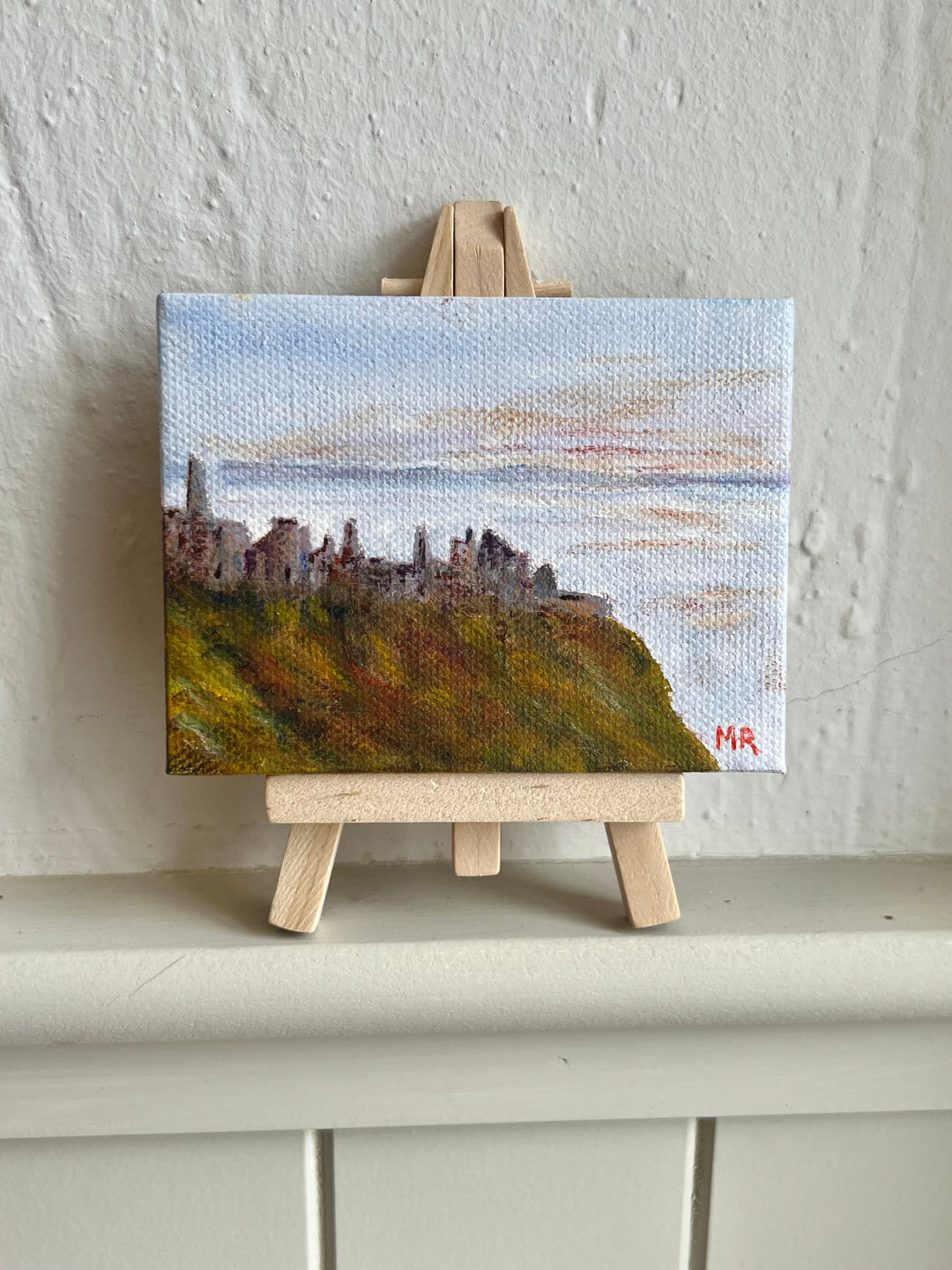 Dunluce Castle – Original Mini Easel Painting