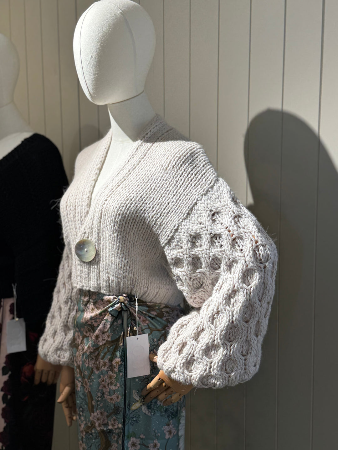 Donegal Bay Cardigan in Natural Oyster