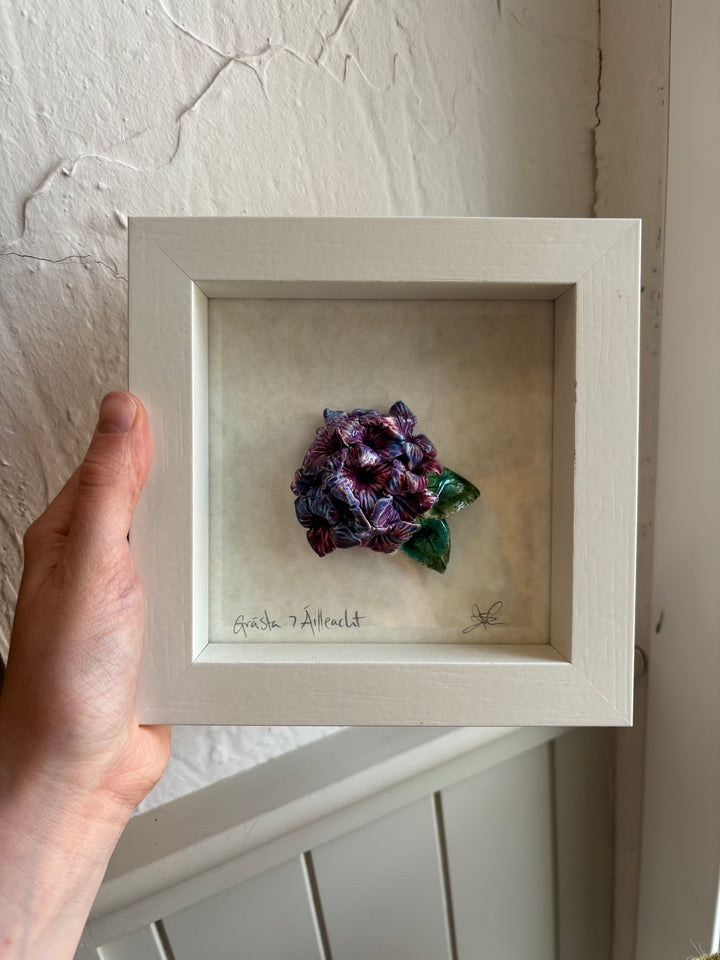 Irish Wildflower Mini Framed Ceramic Piece