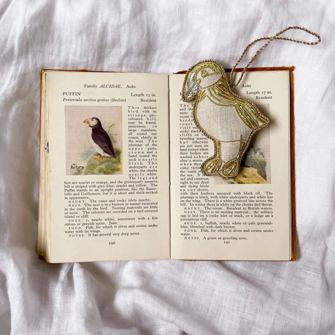 Irish Linen Puffin