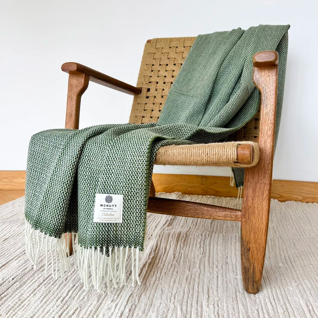 Moss Green Throw