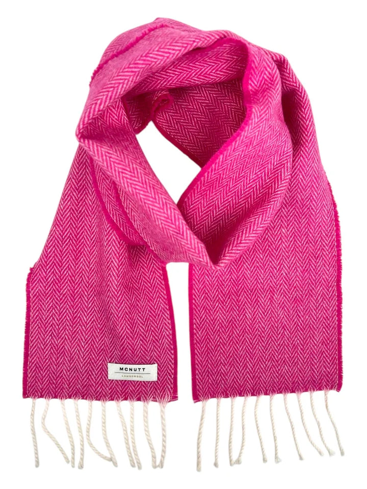 Merino Lambswool Kids Scarf in Raspberry Rose