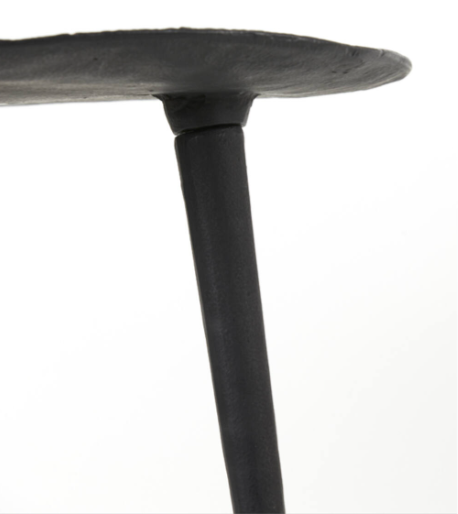 Asparai Matt Black Side Table