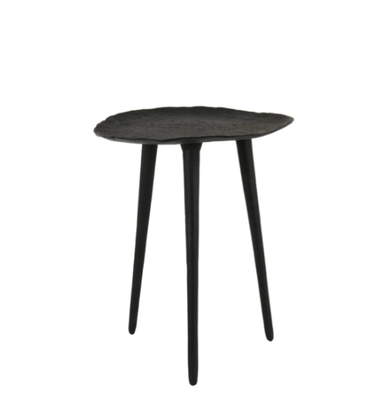 Asparai Matt Black Side Table