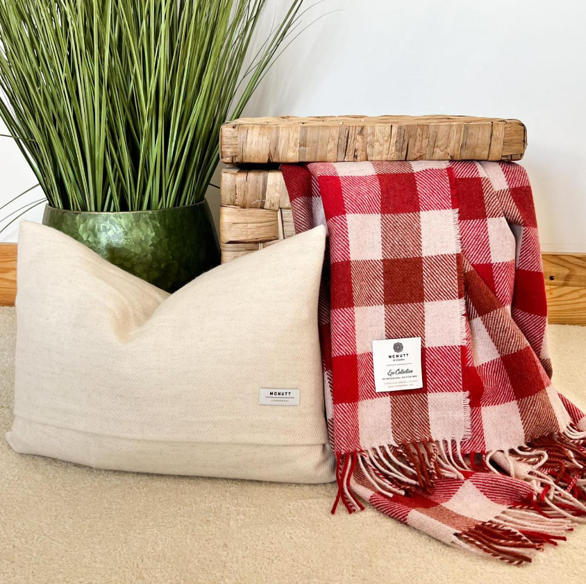 McNutt Bolster Wool Cushion Mead