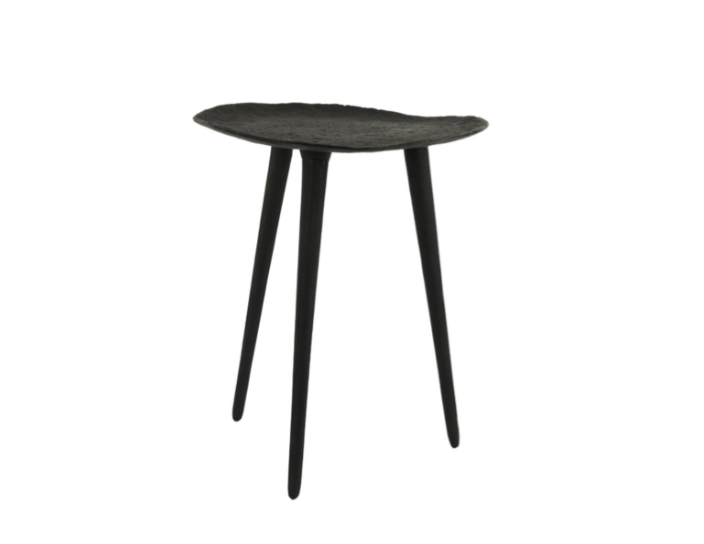 Asparai Matt Black Side Table