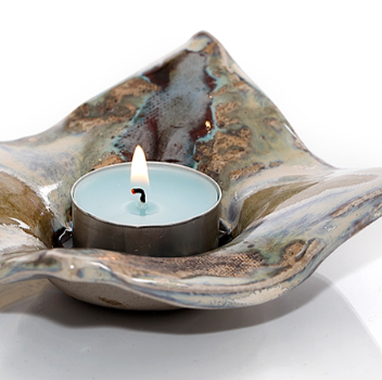 Tiny Square Ripple Tealight