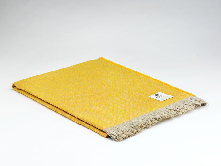 Irish Linen Throw in Sunshine