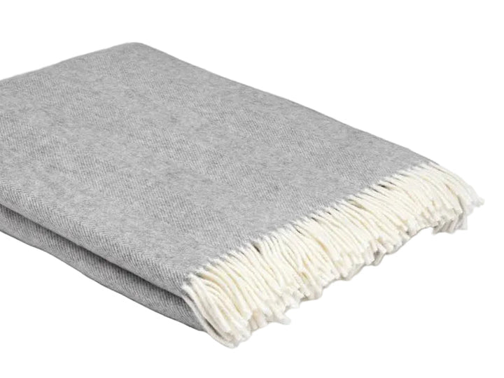 Supersoft Merino Lambswool Throw – Uniform Grey