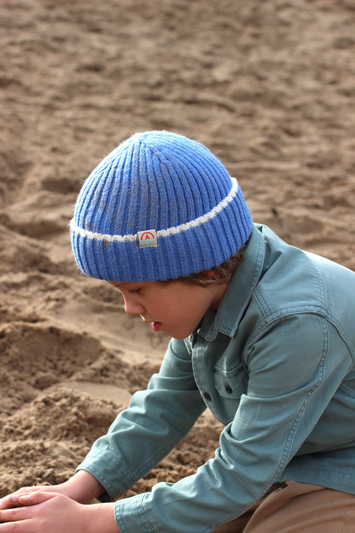 Junior Beanie in Cornflower Blue