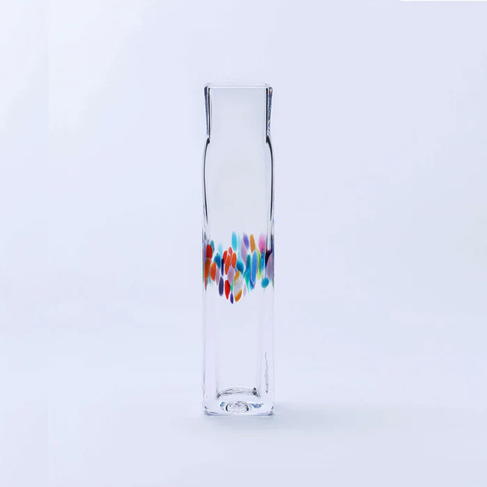 Festival Glass Square Vase - Tall