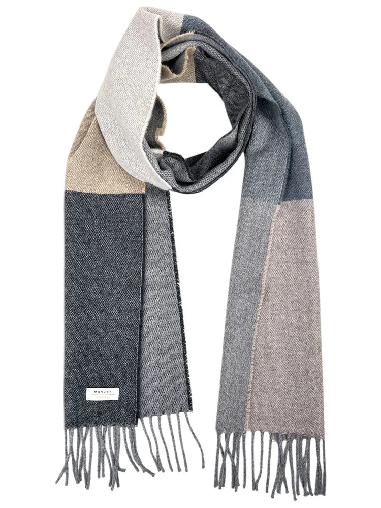Merino Lambswool Scarf in Tokyo stripe