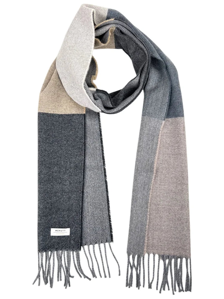 Merino Lambswool Scarf in Tokyo stripe