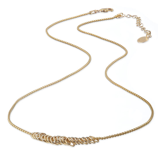 14kt Goldfill Infinity Ring Necklace with Curb Chain