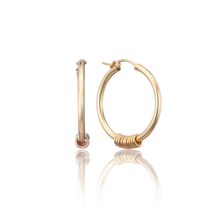 14kt Goldfill Larger Statement Infinity Hoops