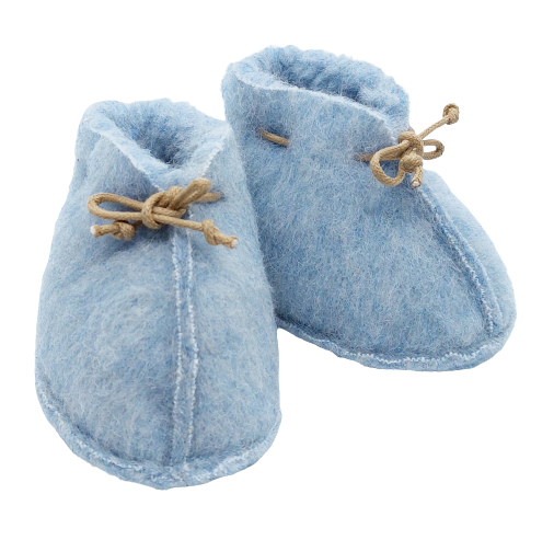 Baby Booties in Light Blue