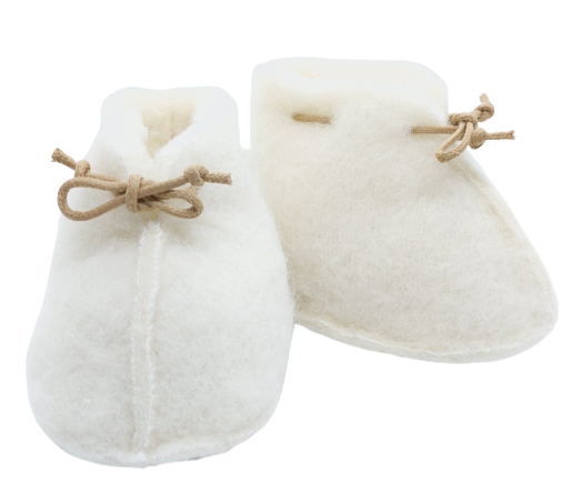 Baby Booties in Natural