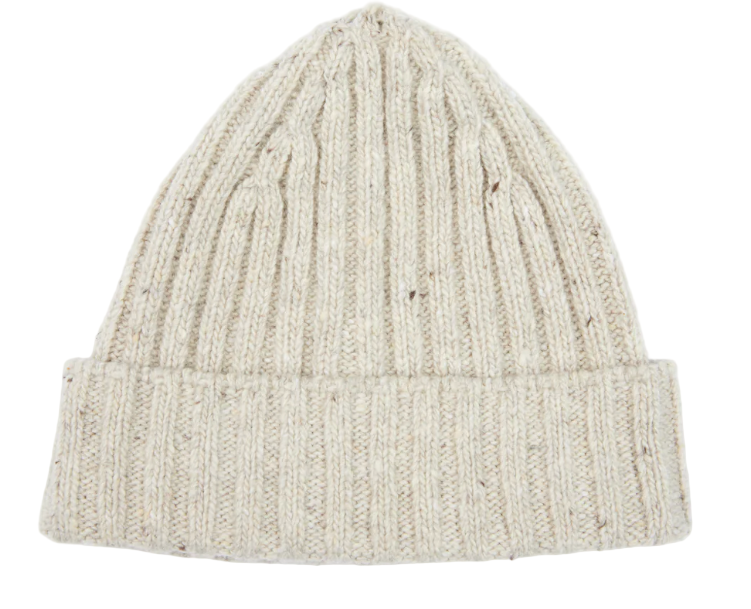 Luxe Ribbed Hat in Chalk