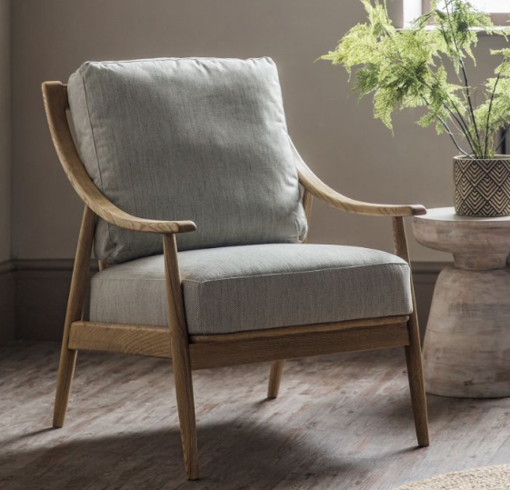 Cotton Linen Aesthetic Armchair