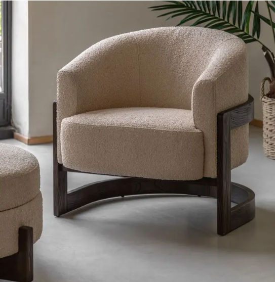 Cotton Bucket Armchair