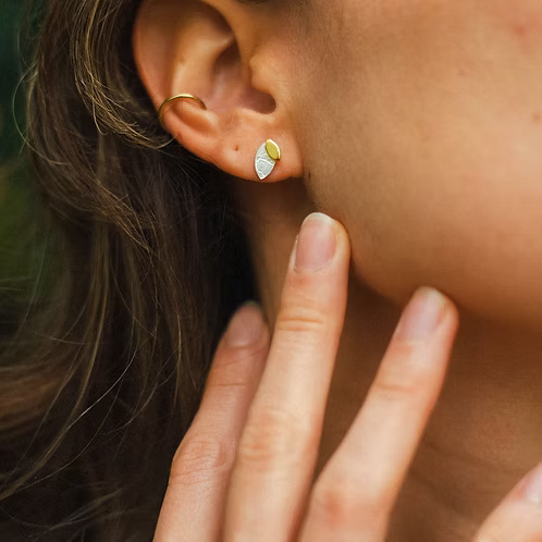Crown of Laurel Tiny Earrings