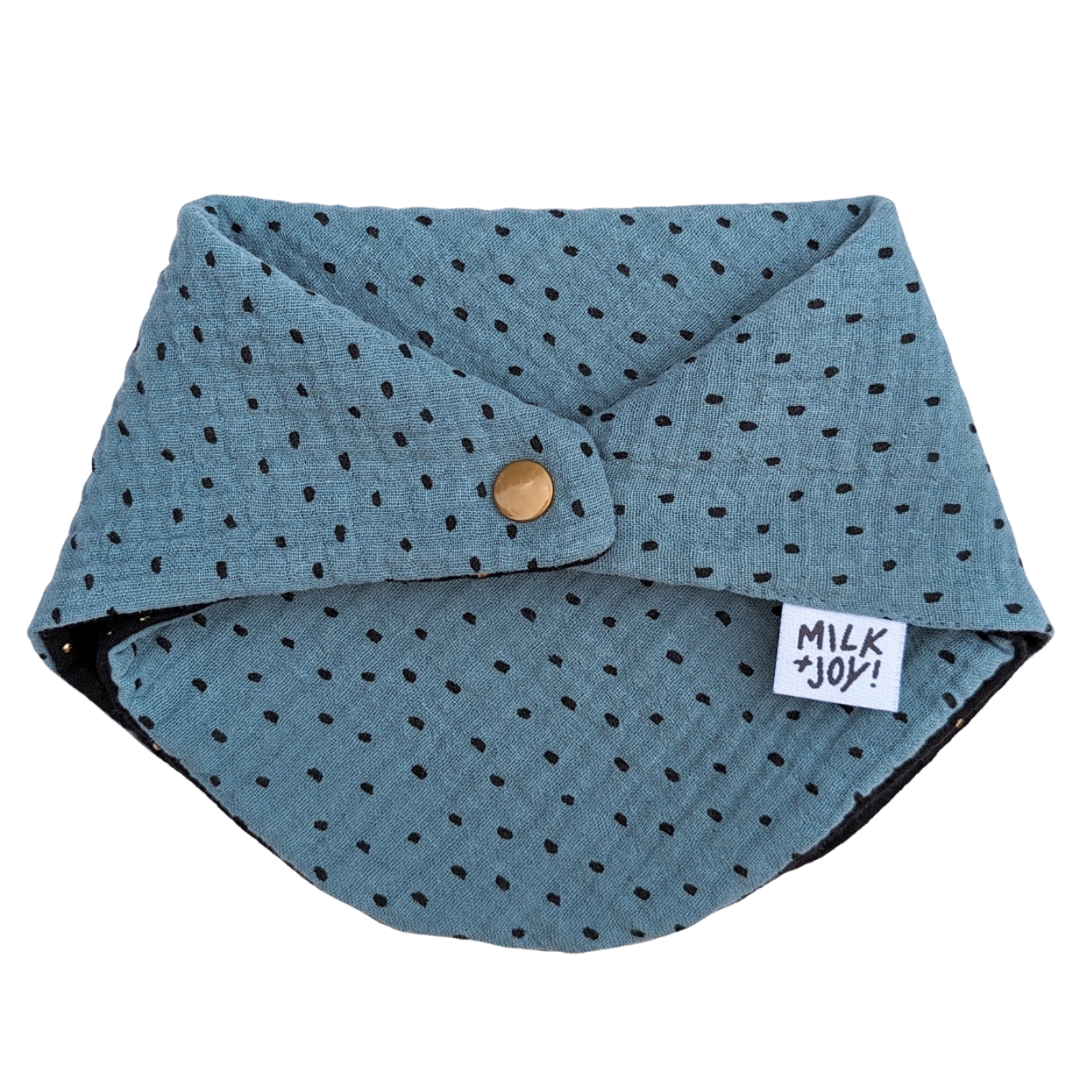 Ocean Dash Reversible Muslin Bib