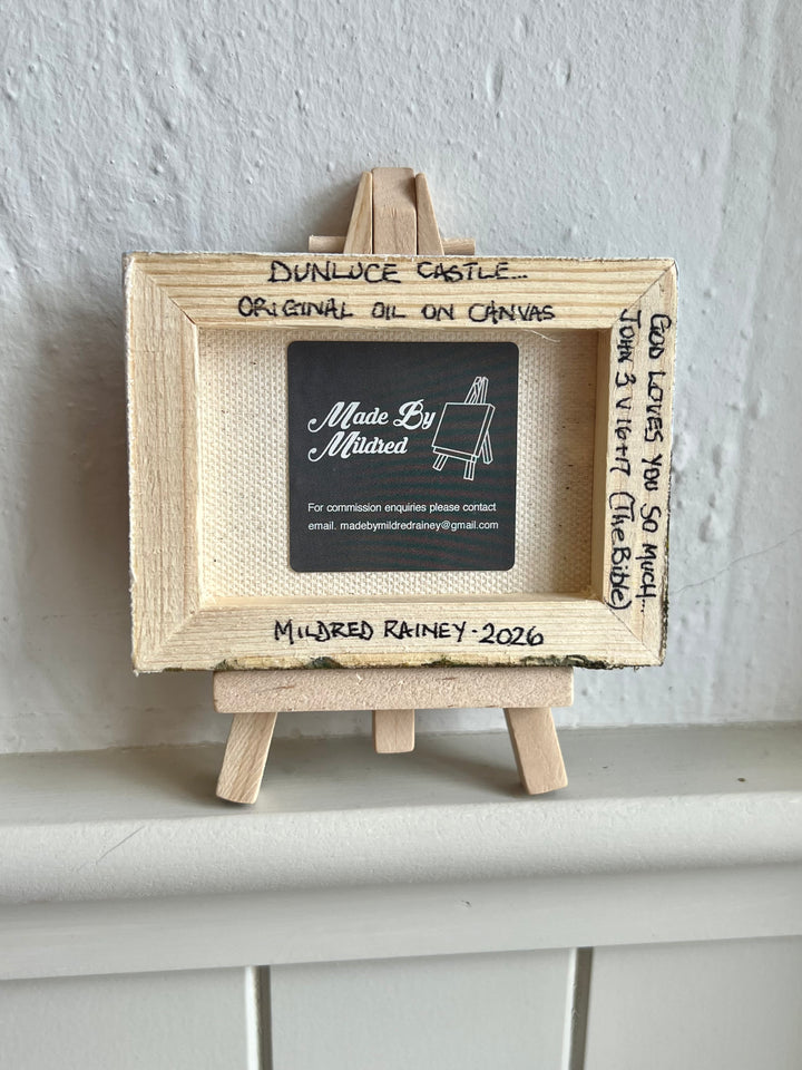 Dunluce Castle – Original Mini Easel Painting