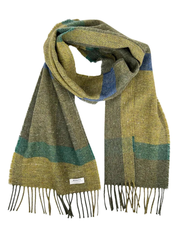Merino Lambswool Scarf in Forever Seagrass Greens