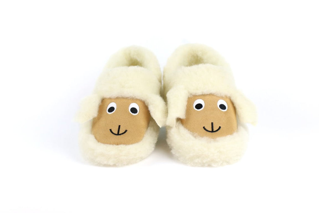 Fleece Wool Slippers Full Sheep Face